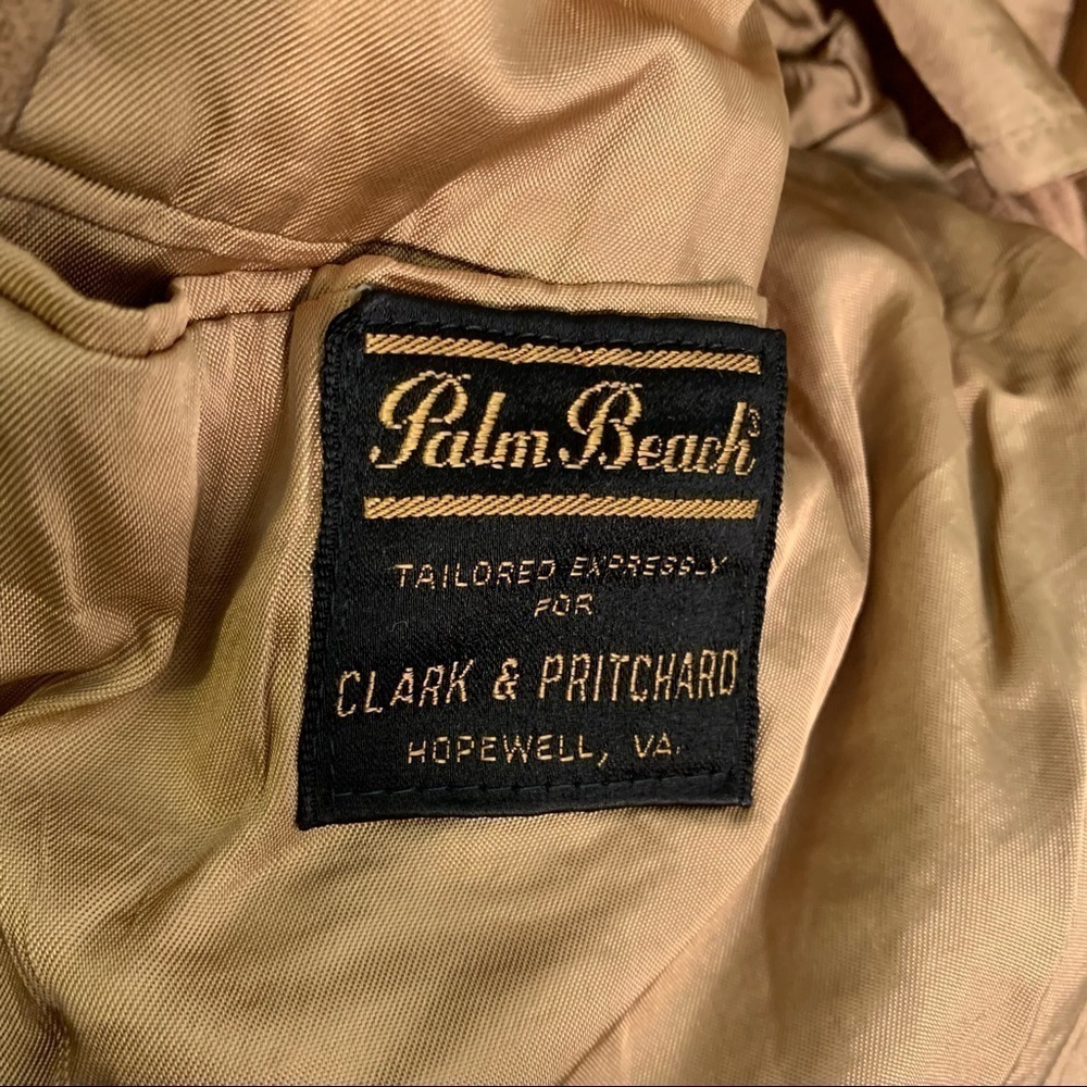 Vintage Palm Beach Men's Blazer Sports Coat 100% Camel Hair Camel Tan Union Made - Picture 7 of 11